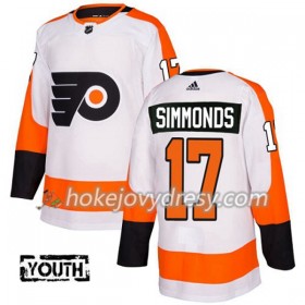 Dětské Hokejový Dres Philadelphia Flyers Wayne Simmonds 17 Bílá 2017-2018 Adidas Authentic